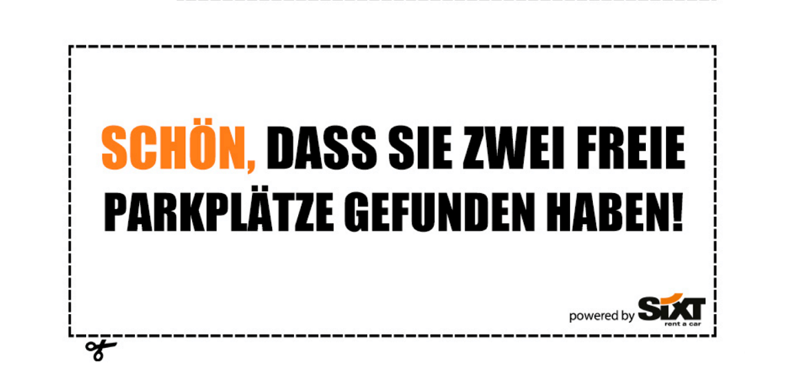 Denkzettel für Falschparker - Sixt Magazin